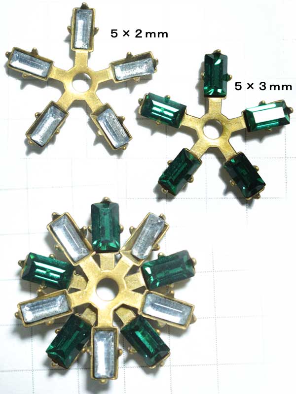 MH141JJ ５×２．５バゲットセッティング　星型　真鍮